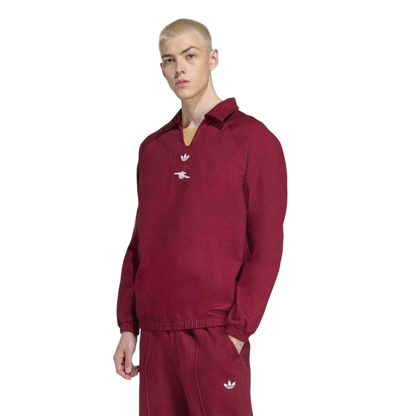 Red - Side - Arsenal Mens Terrace Icons Adidas Sweatshirt