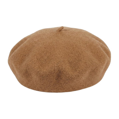 Beige - Front - Kangol Womens-Ladies Modelaine Wool Beret