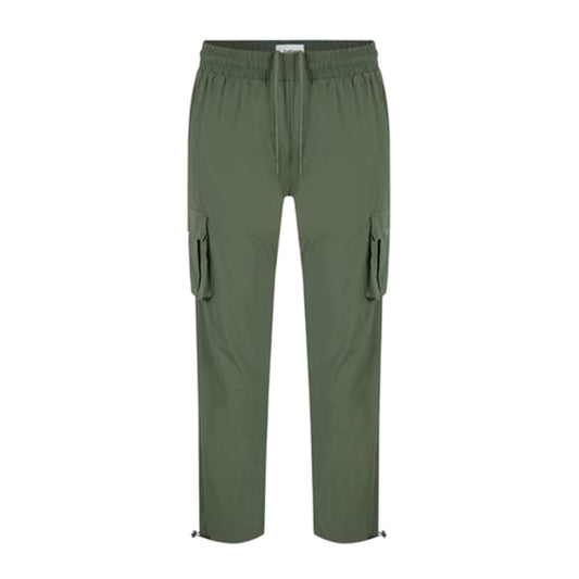 Khaki Green - Front - Firetrap Mens Tech Regular Combat Trousers