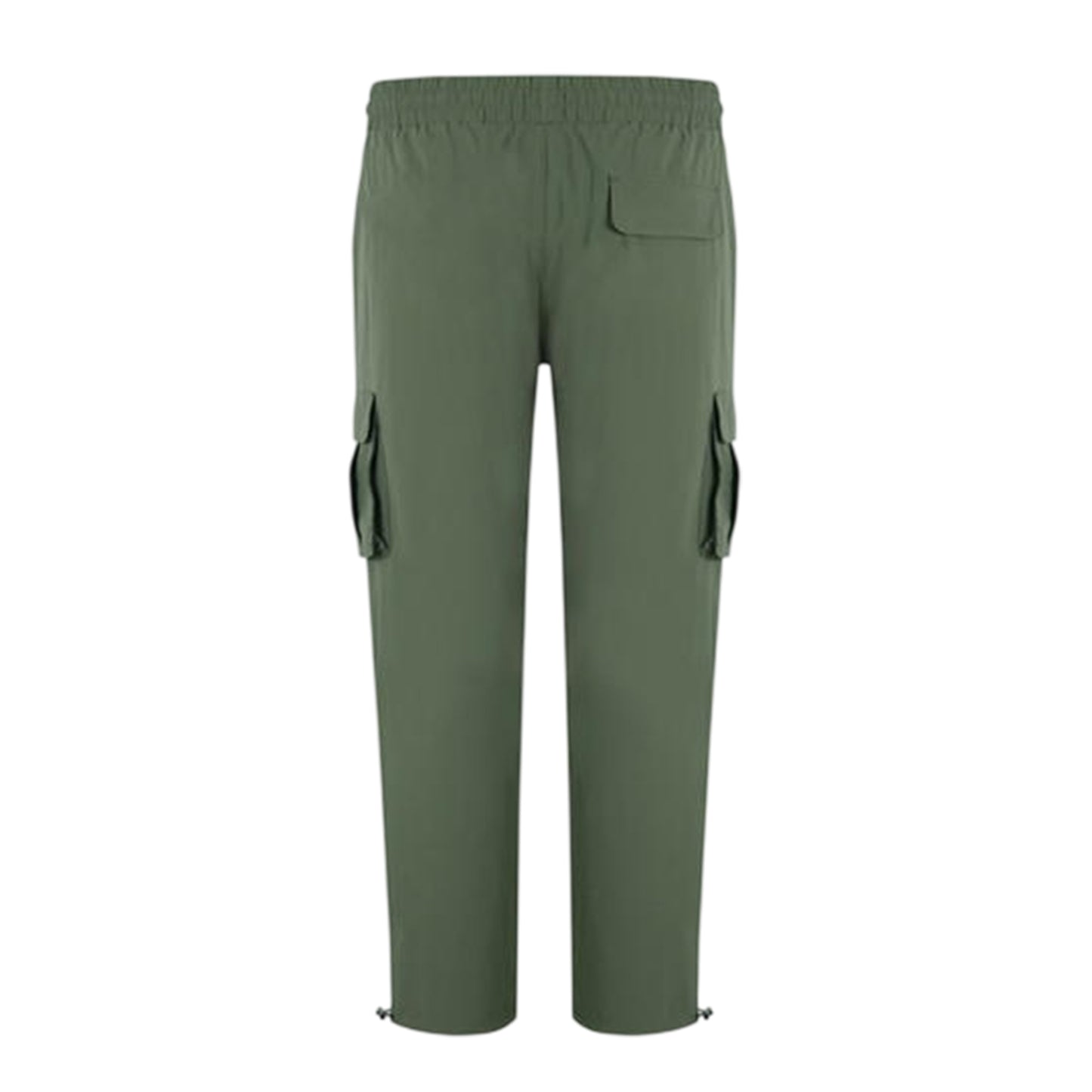 Khaki Green - Back - Firetrap Mens Tech Regular Combat Trousers