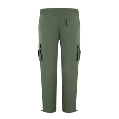 Khaki Green - Back - Firetrap Mens Tech Regular Combat Trousers