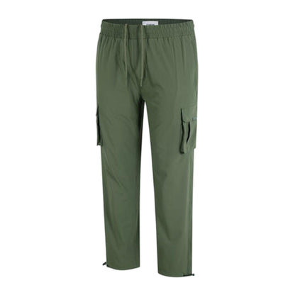 Khaki Green - Side - Firetrap Mens Tech Regular Combat Trousers
