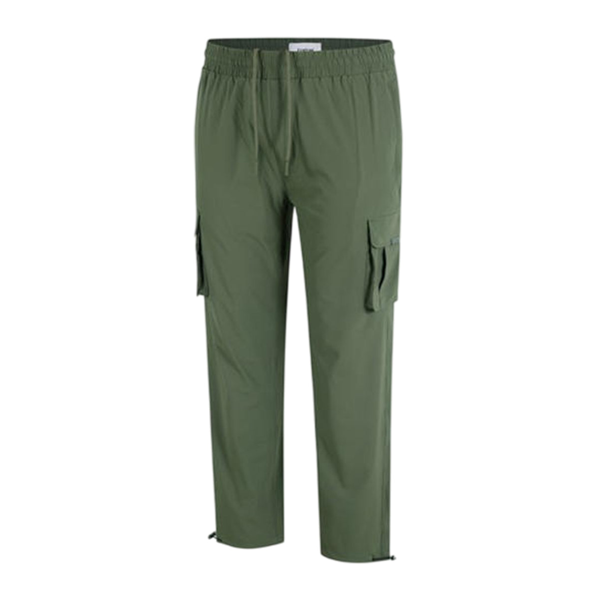 Khaki Green - Side - Firetrap Mens Tech Regular Combat Trousers
