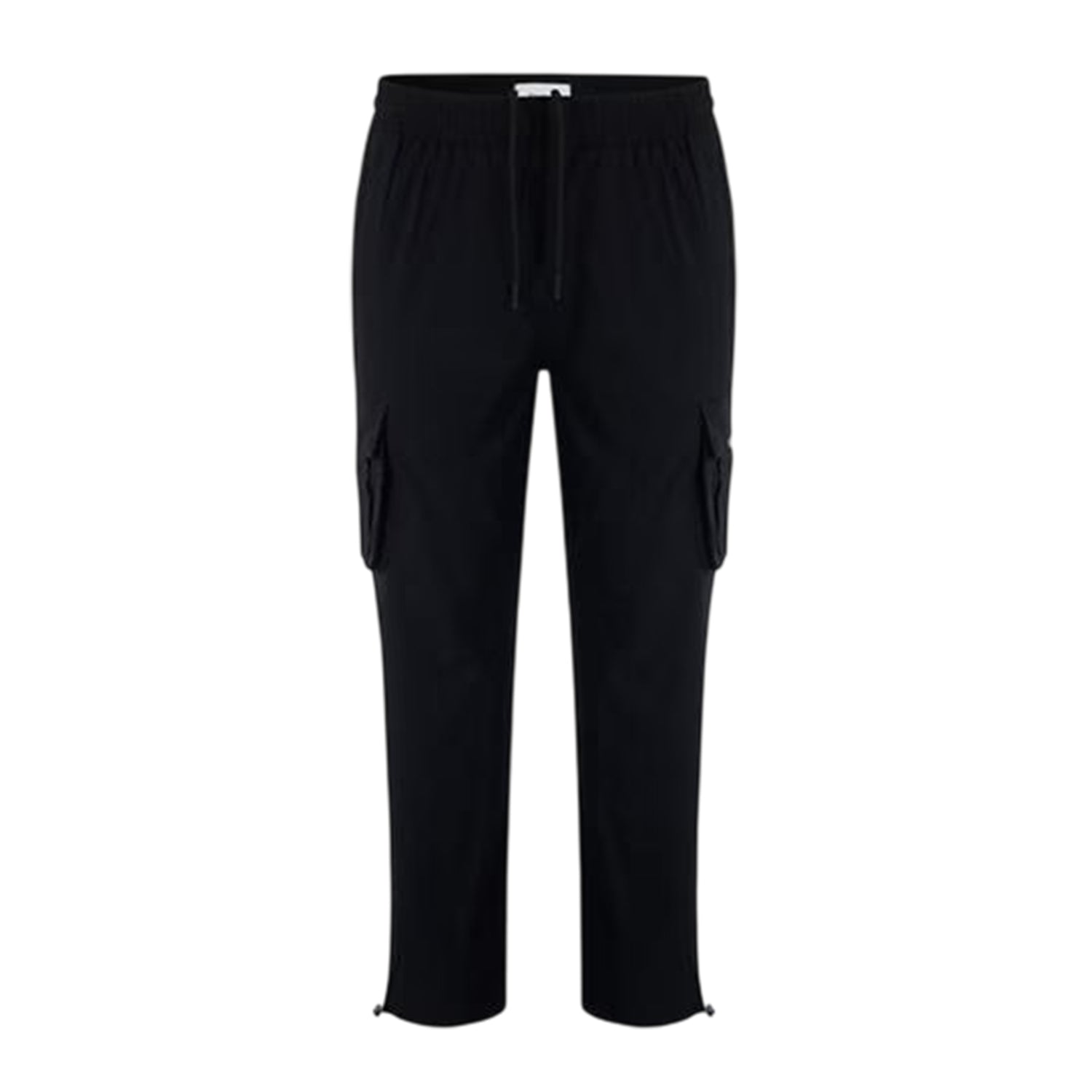 Black - Front - Firetrap Mens Tech Regular Combat Trousers
