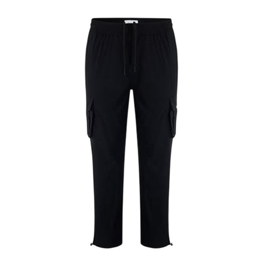 Black - Front - Firetrap Mens Tech Regular Combat Trousers