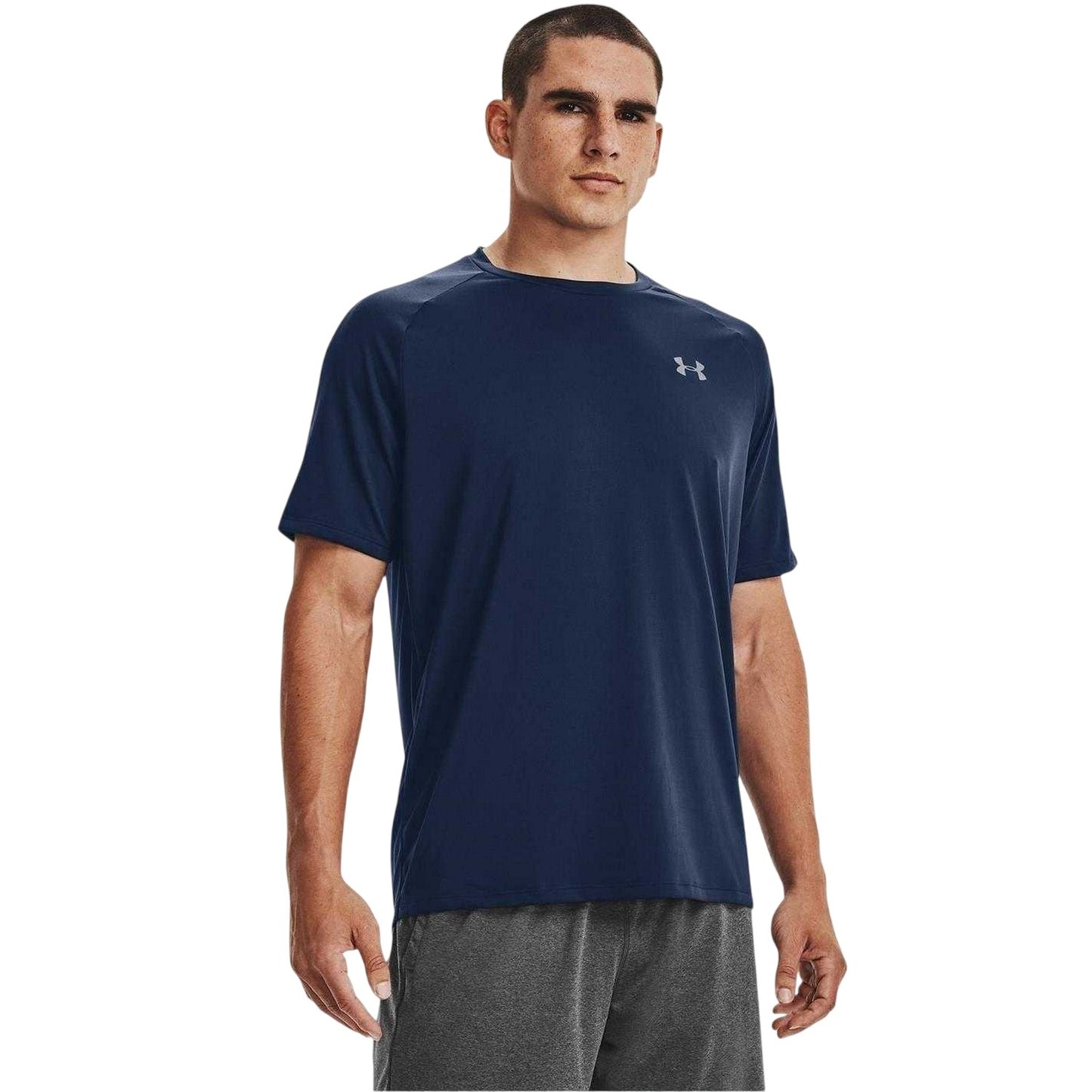 Dark Blue - Front - Under Armour Mens 2.0 T-Shirt