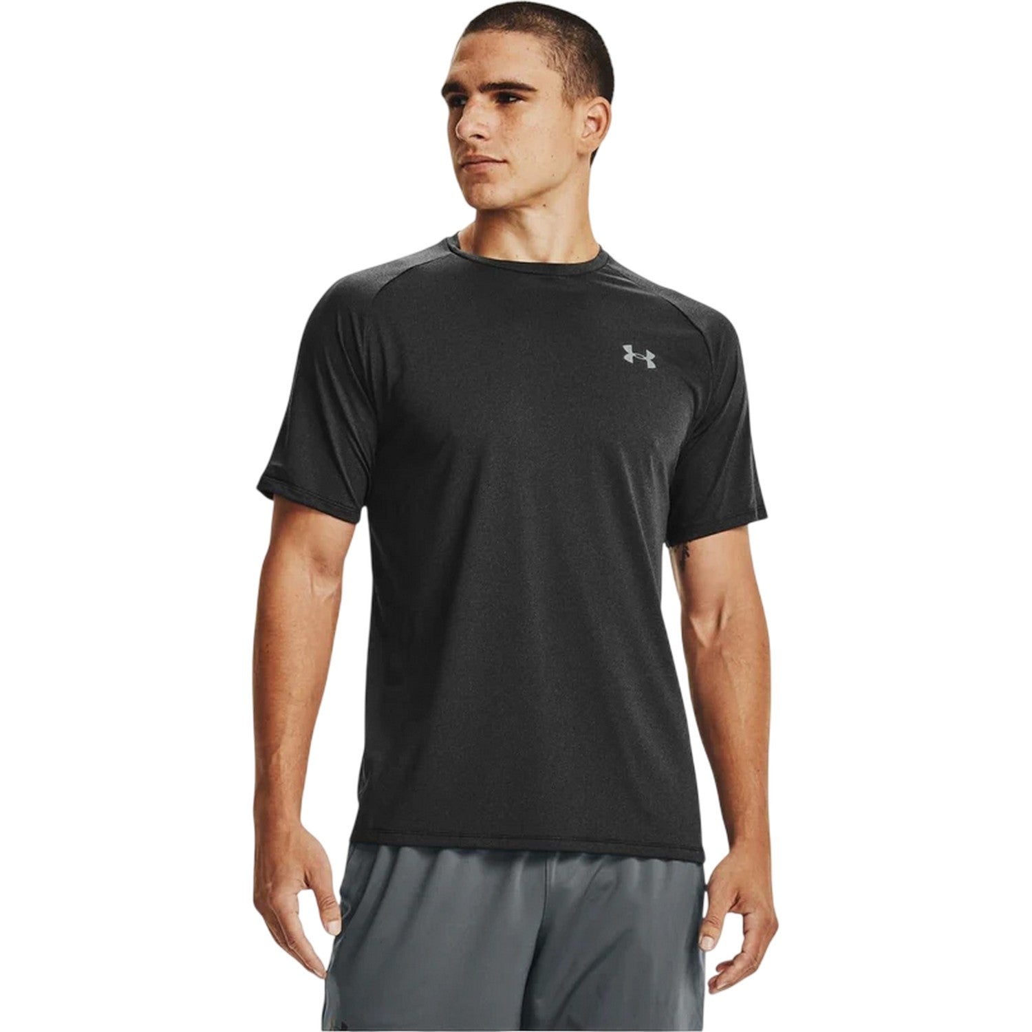 Black - Side - Under Armour Mens 2.0 T-Shirt
