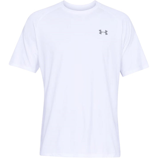 White-Grey - Front - Under Armour Mens 2.0 T-Shirt