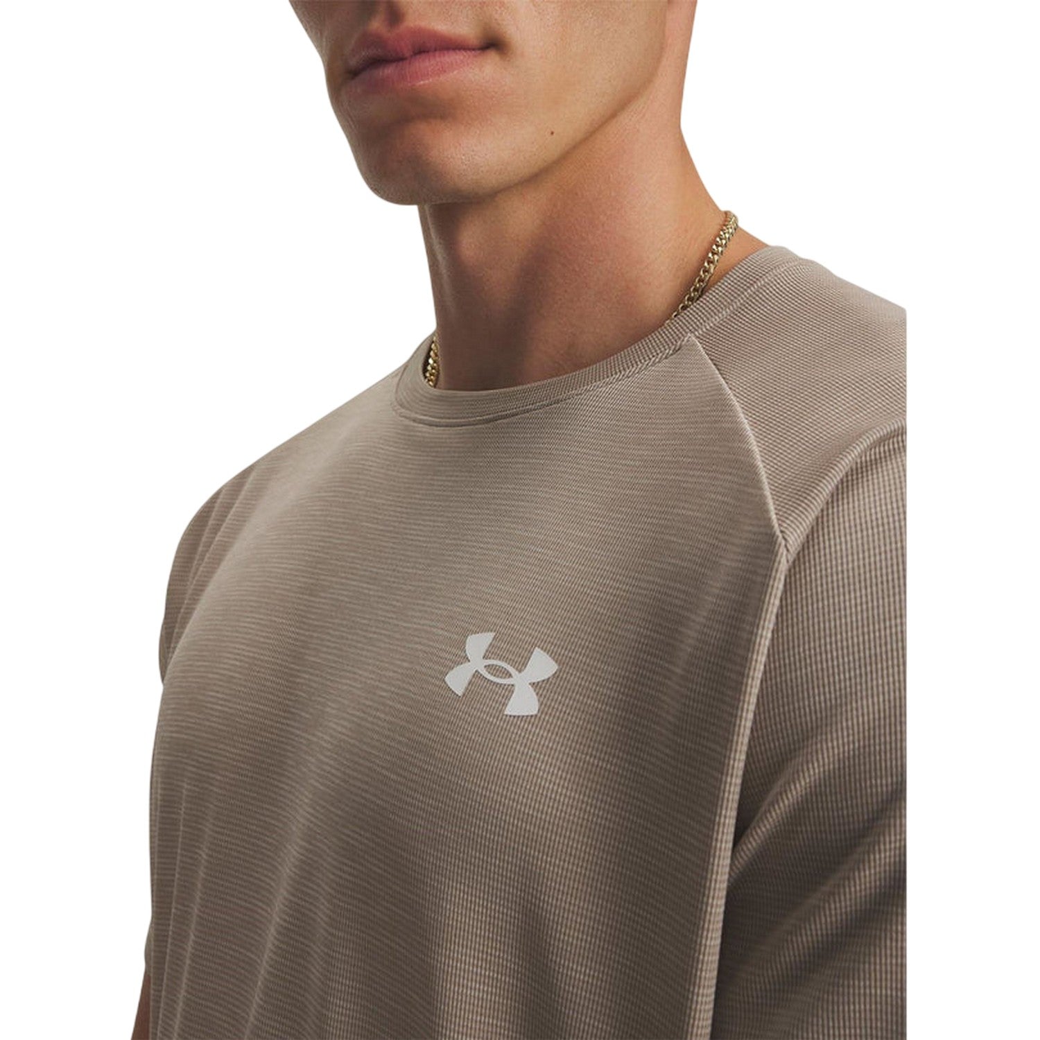 Timber Wolf-Black - Side - Under Armour Mens 2.0 T-Shirt
