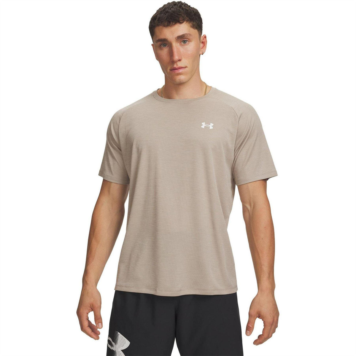 Tan-Black - Front - Under Armour Mens 2.0 T-Shirt
