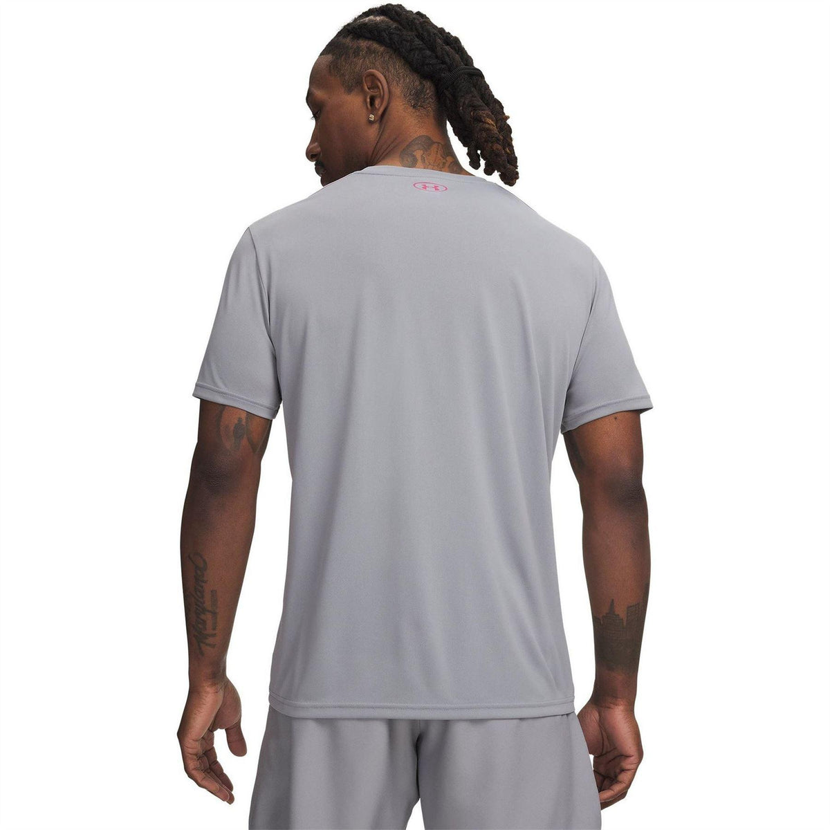 Steel-Pink - Back - Under Armour Mens 2.0 T-Shirt