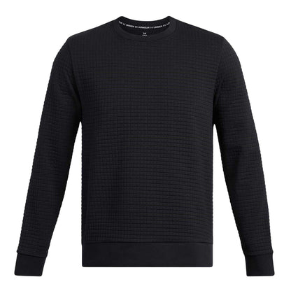 Black - Front - Under Armour Mens Square Sweater Top