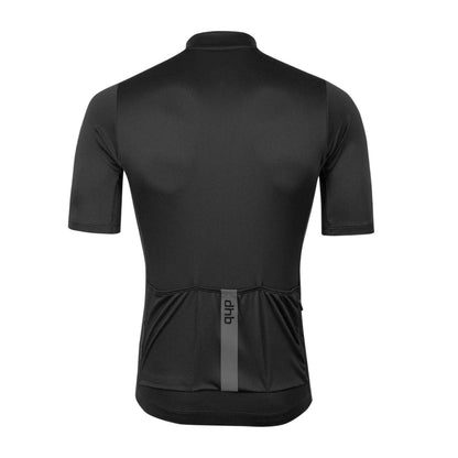 Black - Back - dhb Mens Blok Classic Logo Cycling Jersey