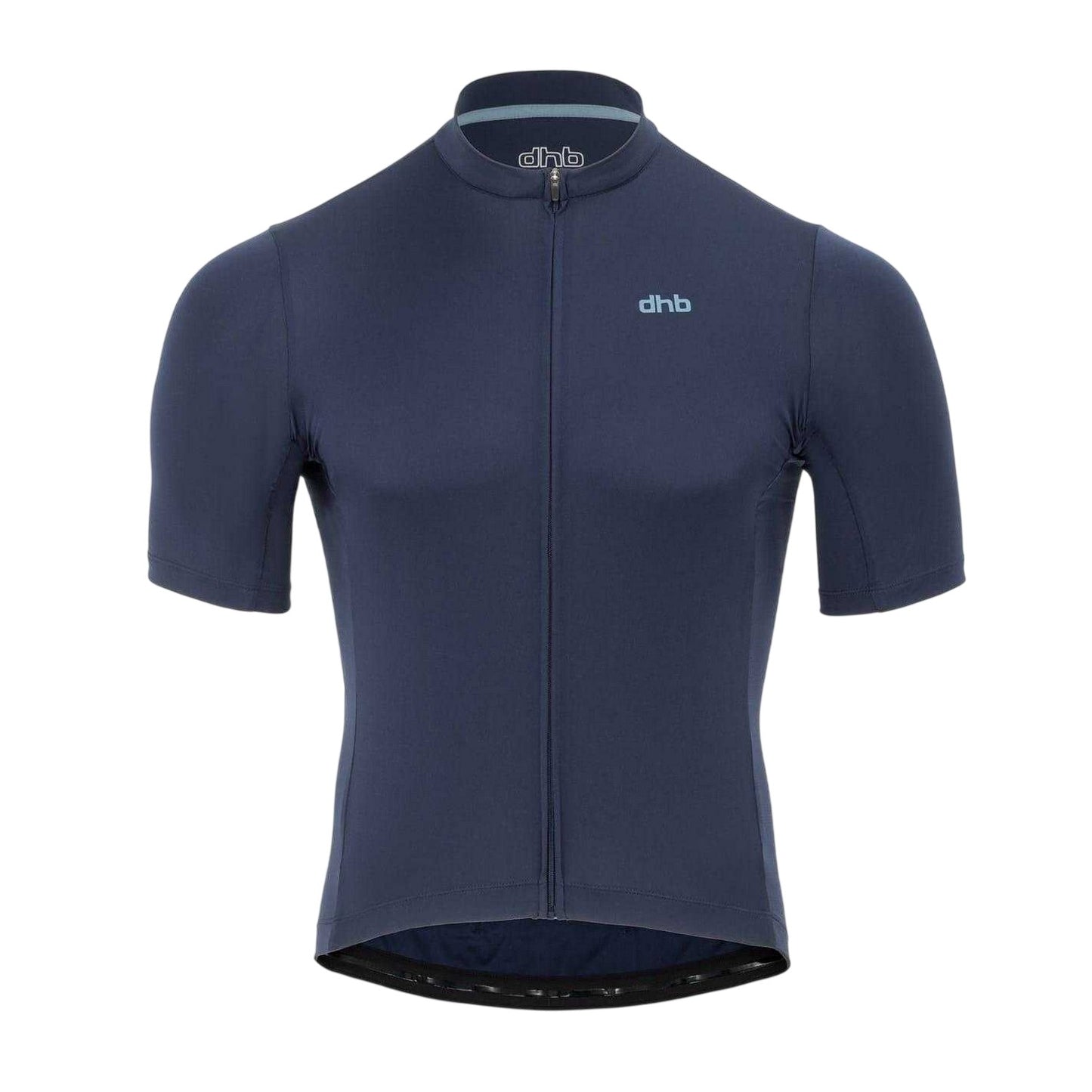 Navy - Front - dhb Mens Blok Classic Logo Cycling Jersey
