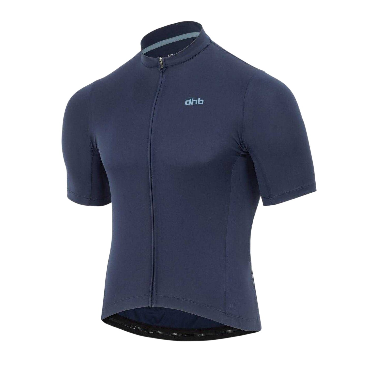 Navy - Side - dhb Mens Blok Classic Logo Cycling Jersey