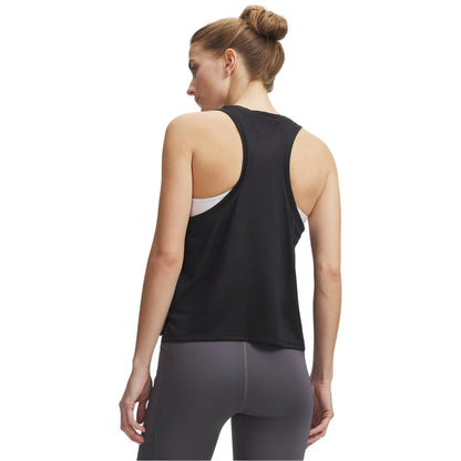 Black - Back - Under Armour Womens-Ladies Velociti Fitted Sleeveless Vest Top