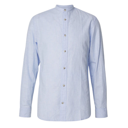 Sea Blue - Front - Jack And Jones Mens Regular Long-Sleeved Shirt