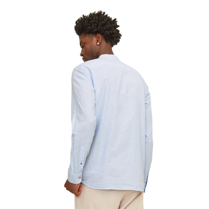 Sea Blue - Back - Jack And Jones Mens Regular Long-Sleeved Shirt
