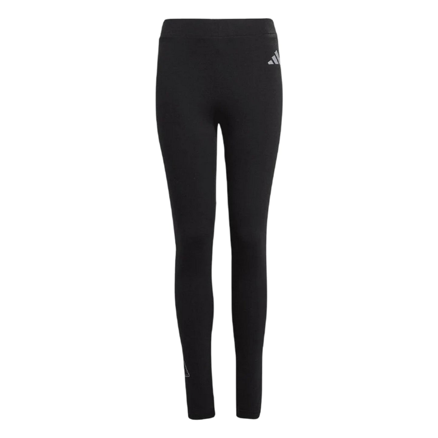Black - Front - Adidas Childrens-Kids Leggings
