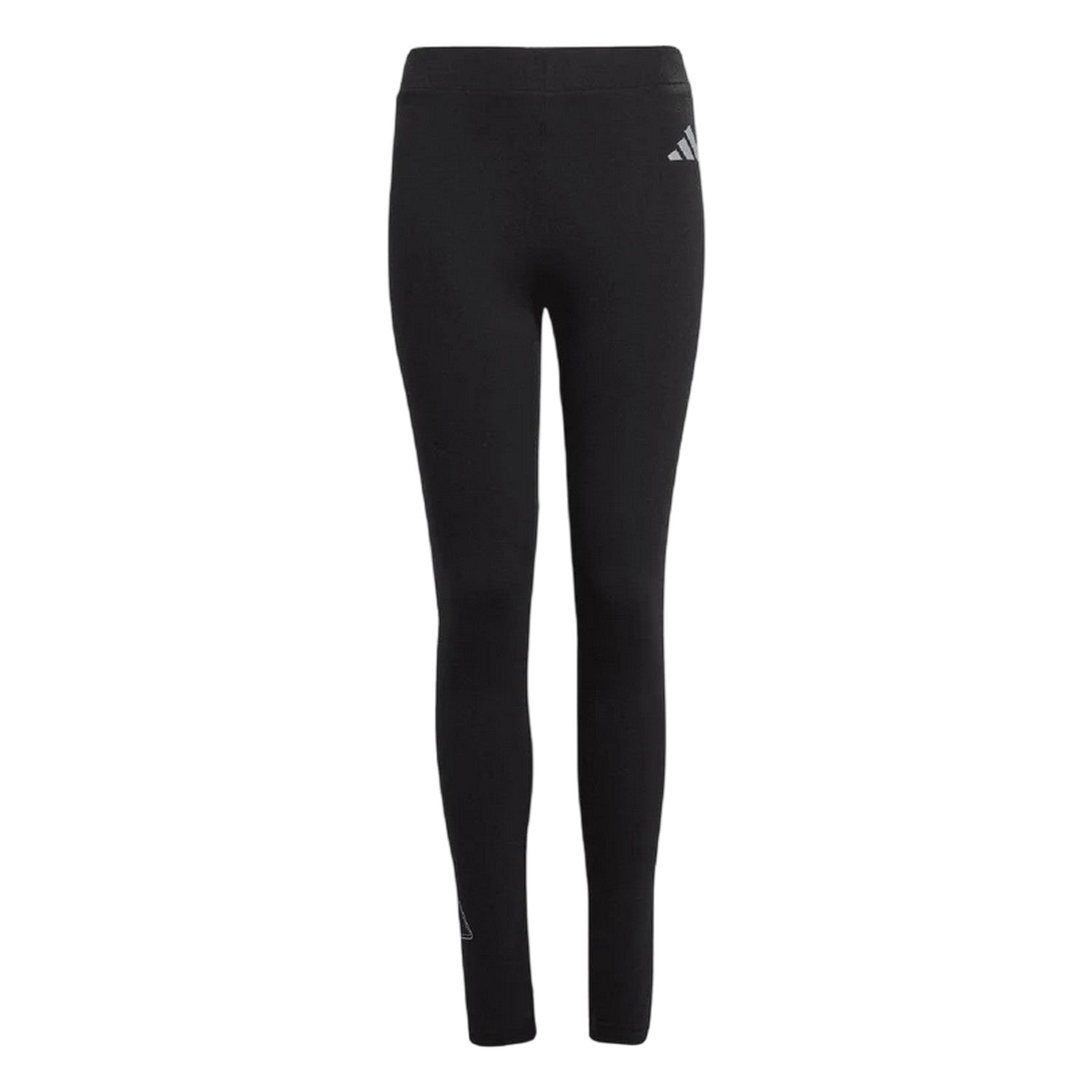 Black - Front - Adidas Childrens-Kids Leggings