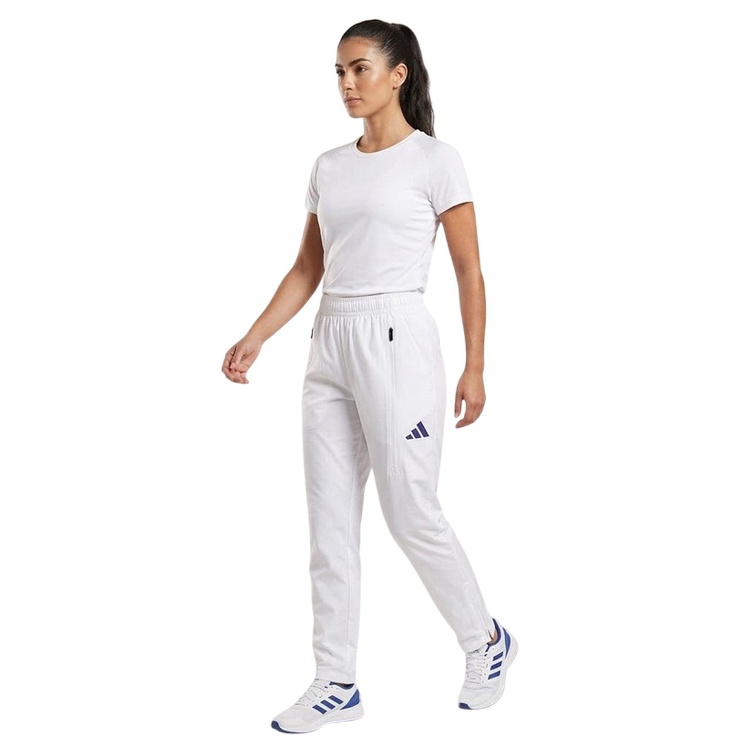 White - Side - Adidas Mens Running Trousers