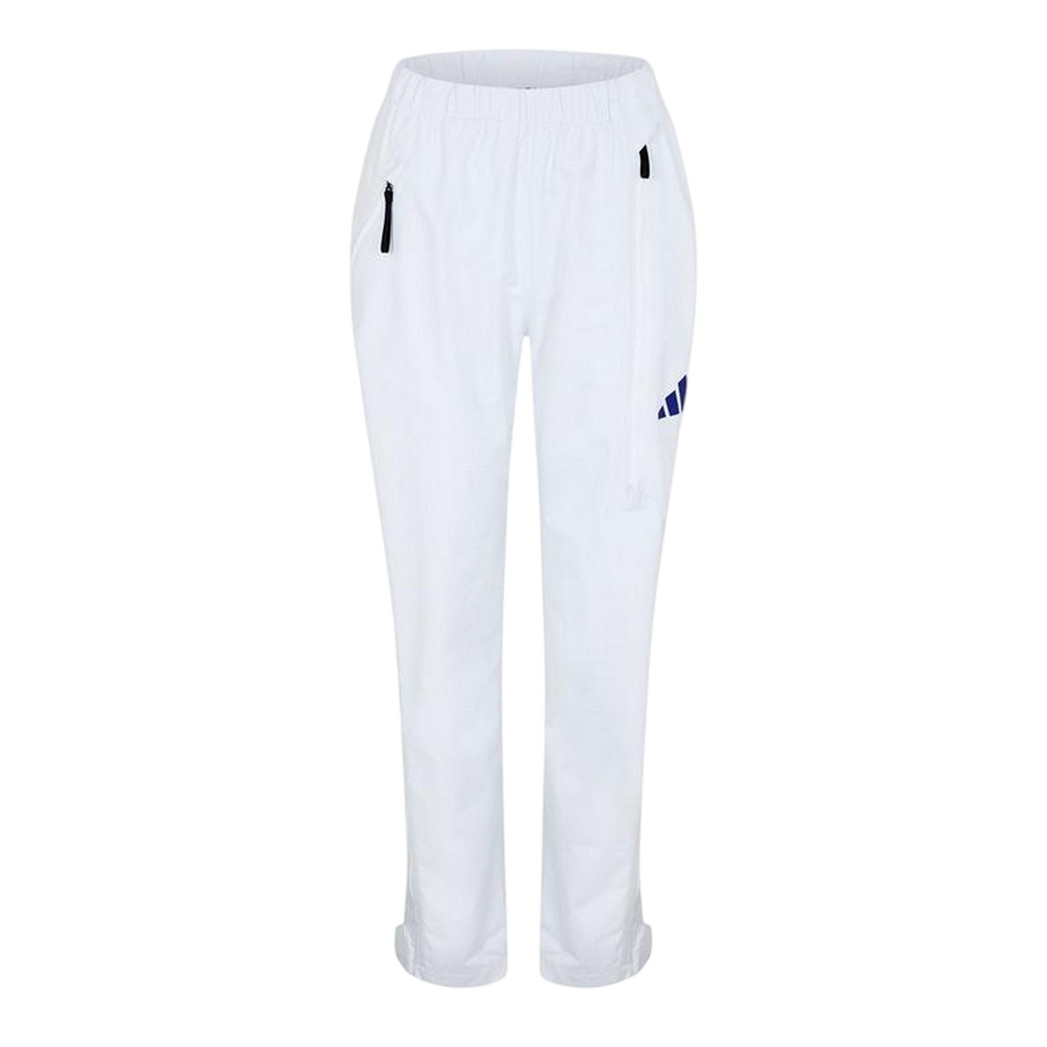 White - Front - Adidas Mens Running Trousers