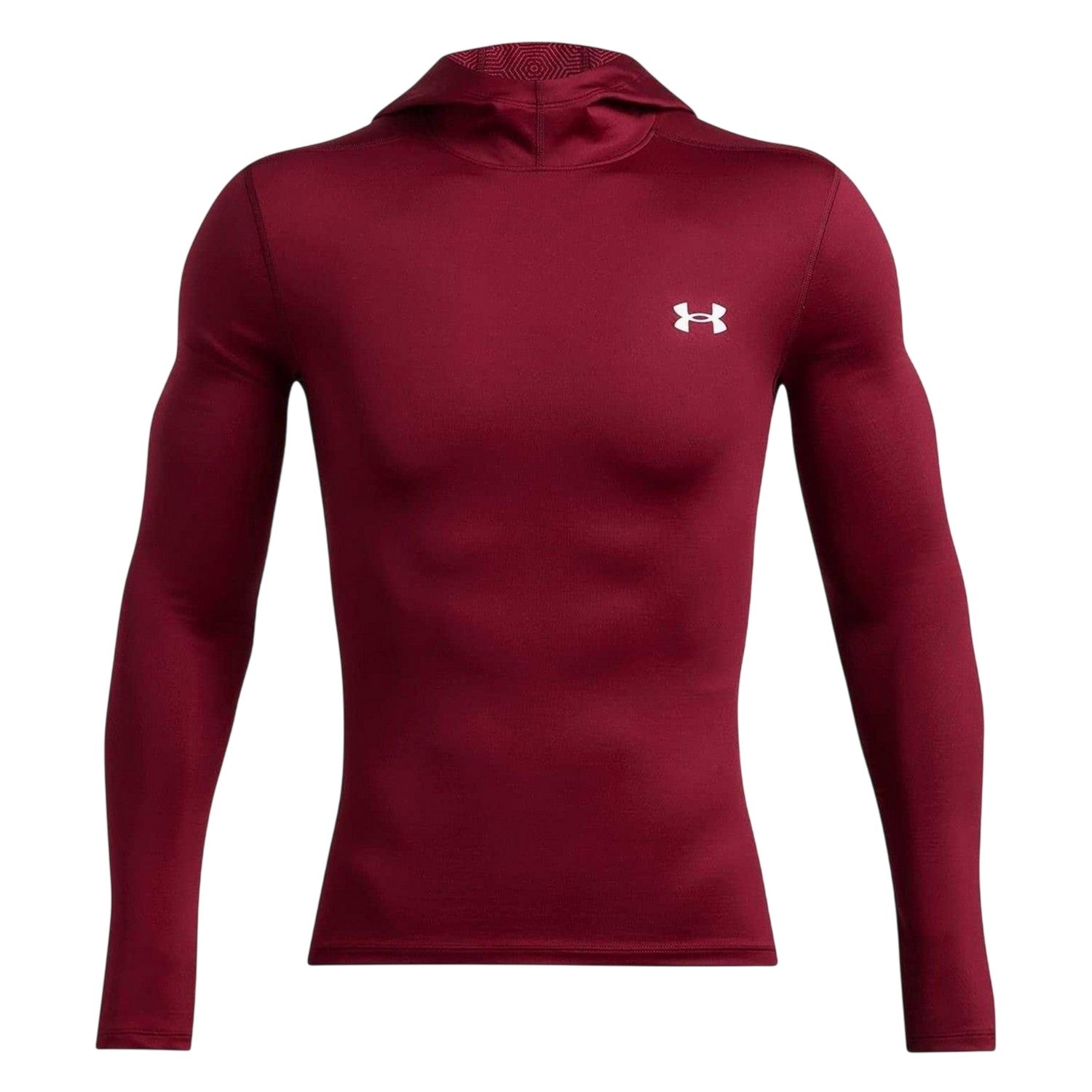 Red - Front - Under Armour Mens Long-Sleeved Hoodie