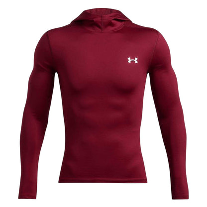Red - Front - Under Armour Mens Long-Sleeved Hoodie