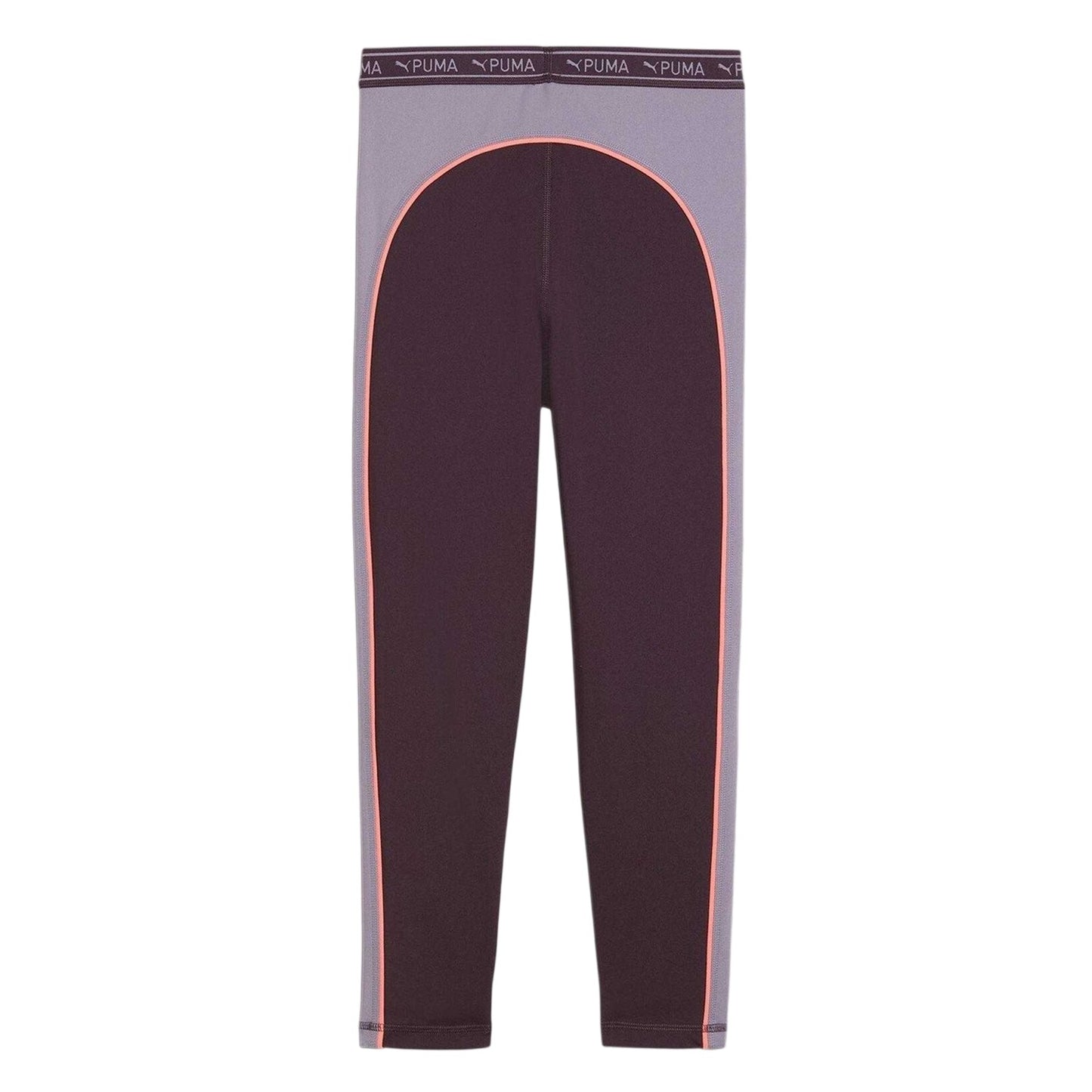 Plum Purple - Back - Puma Childrens-Kids Two Tone Sport 7-8 Leggings