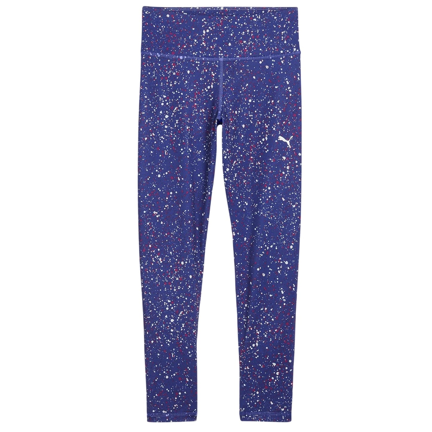 Lapis Blue - Front - Puma Childrens-Kids Splatter Fitted Sport Leggings