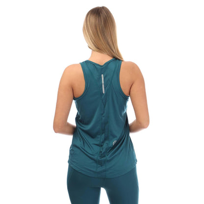 Teal - Back - Skins Womens-Ladies Series-3 Bra Tank Top