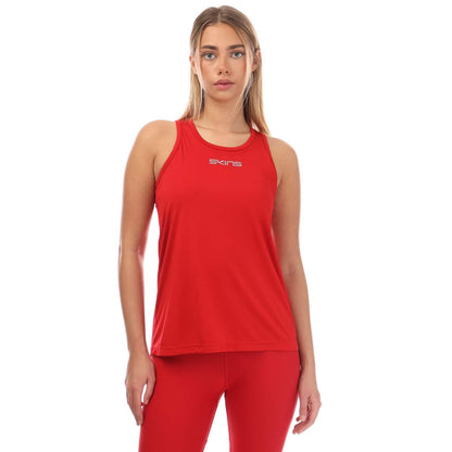 Red - Front - Skins Womens-Ladies Series-3 Bra Tank Top