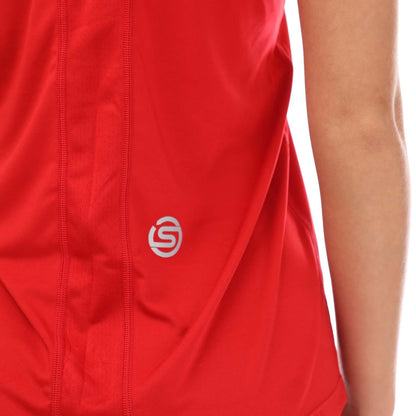 Red - Side - Skins Womens-Ladies Series-3 Bra Tank Top