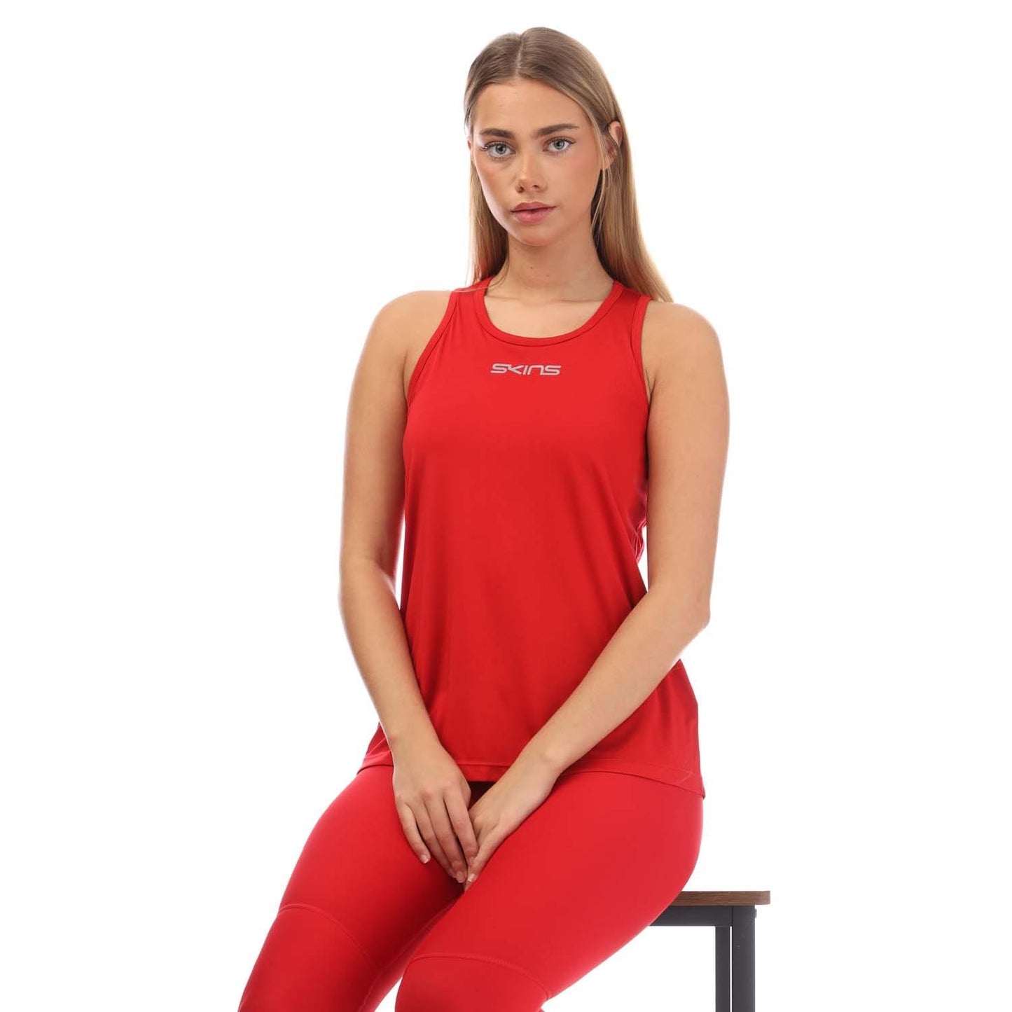 Red - Pack Shot - Skins Womens-Ladies Series-3 Bra Tank Top