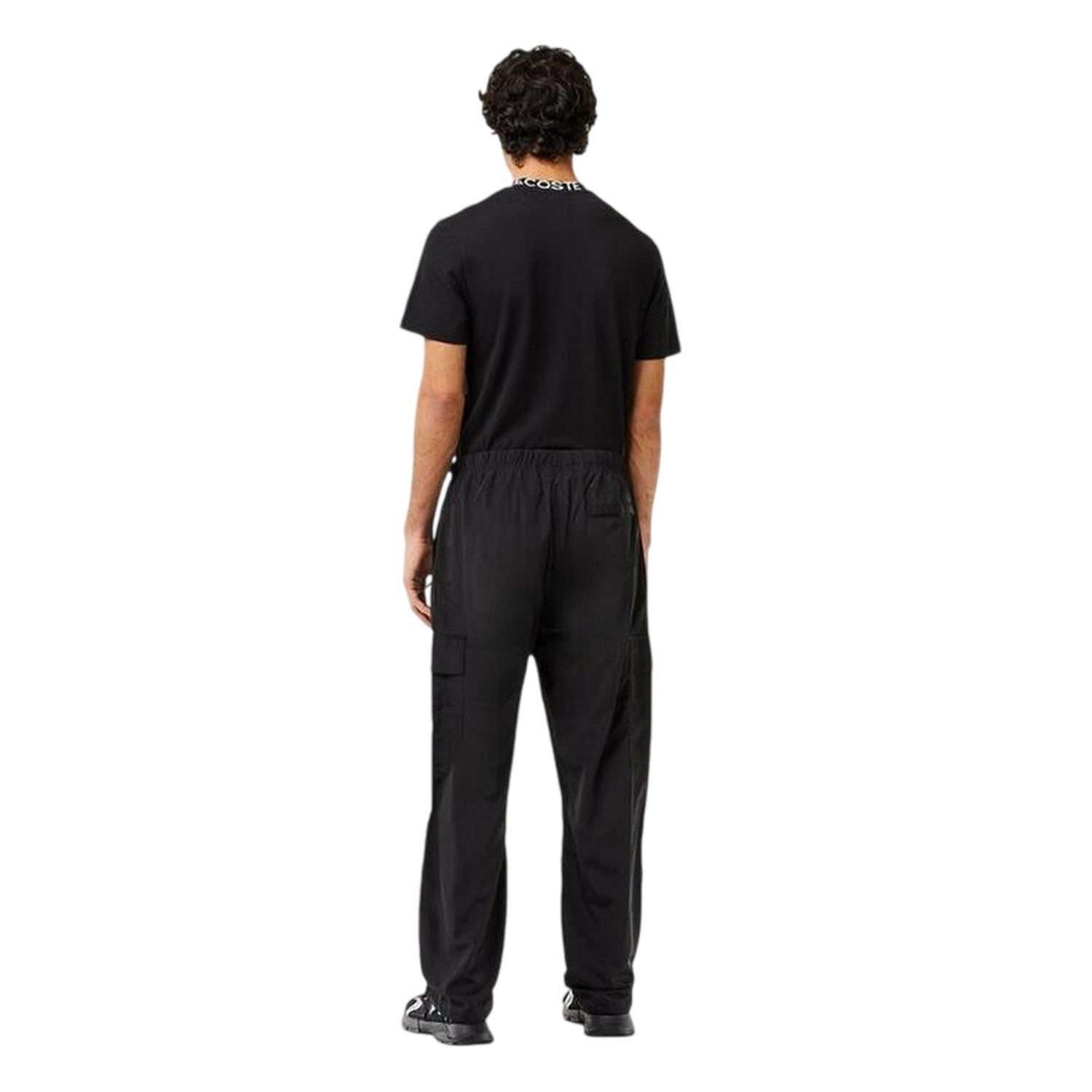Black - Back - Lacoste Mens Relaxed Fit Tracksuit Bottoms