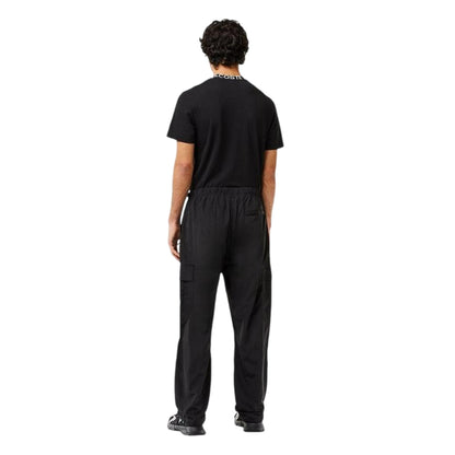 Black - Back - Lacoste Mens Relaxed Fit Tracksuit Bottoms