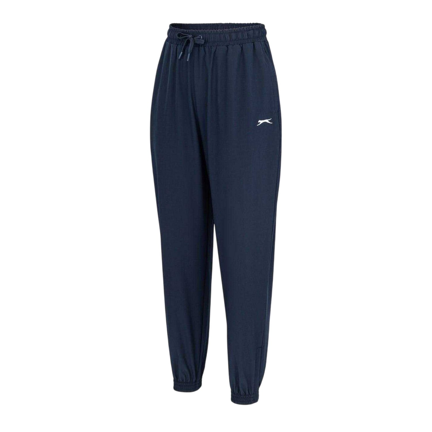 Navy - Side - Slazenger Womens-Ladies Fleece Joggers