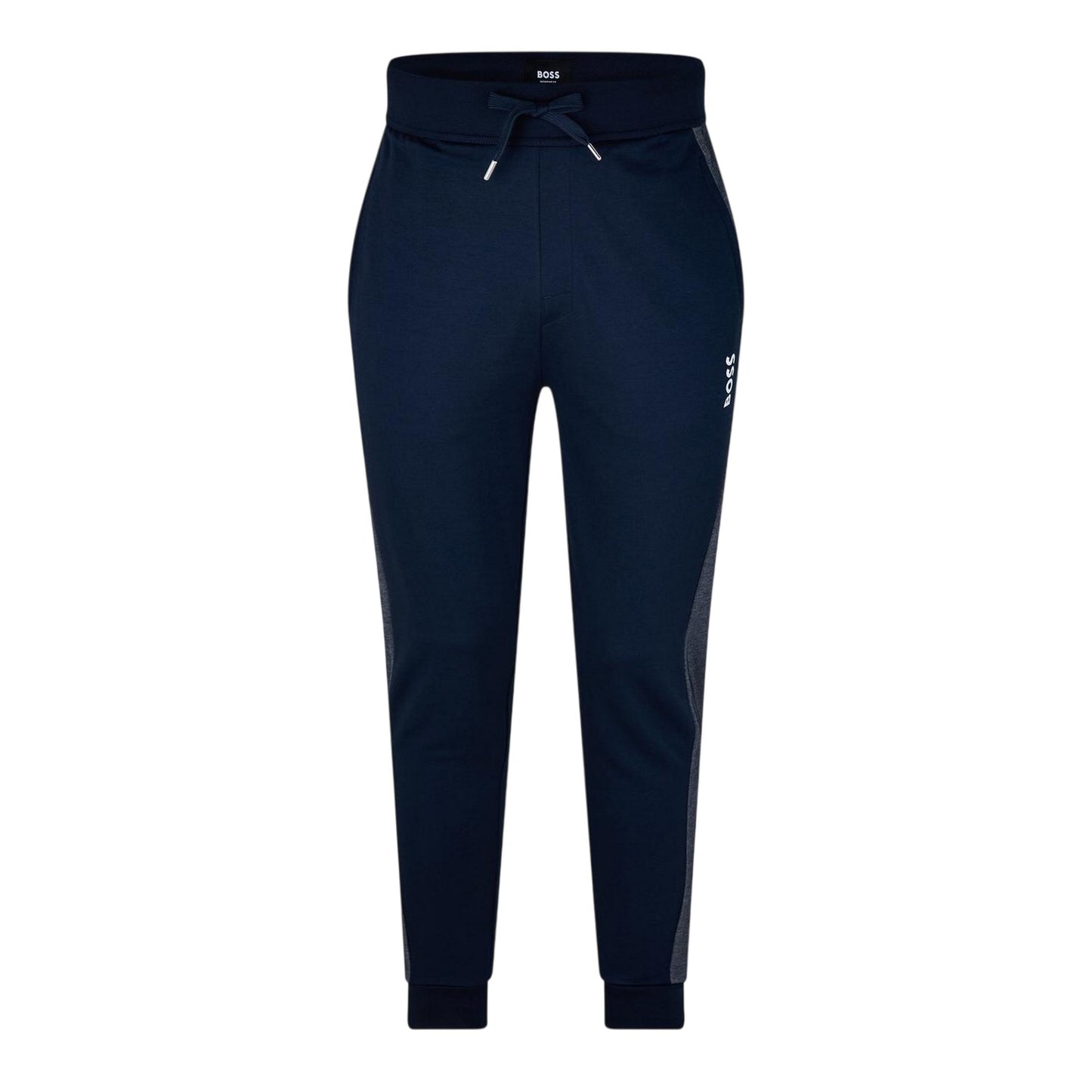 Navy-White - Front - Boss Mens Jogging Bottoms