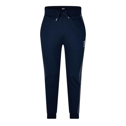 Navy-White - Front - Boss Mens Jogging Bottoms