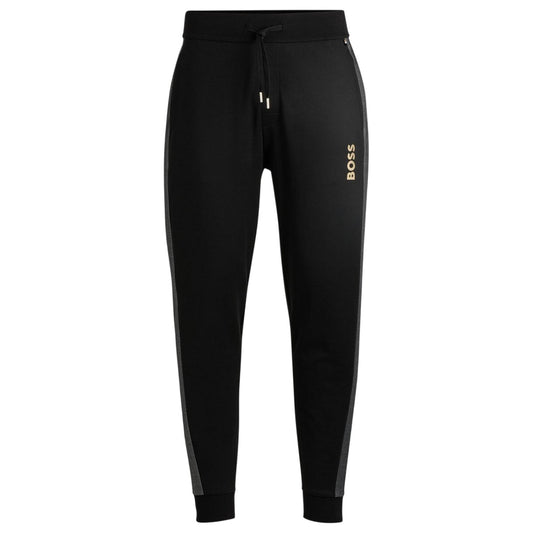 Black-Gold - Front - Boss Mens Jogging Bottoms