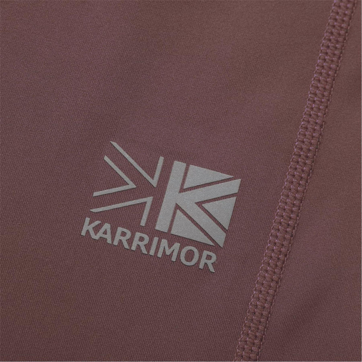 Rose Brown - Pack Shot - Karrimor Womens-Ladies Logo Running Tights