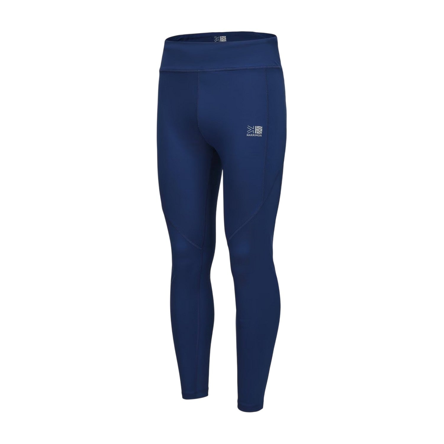 Navy - Side - Karrimor Womens-Ladies Logo Running Tights