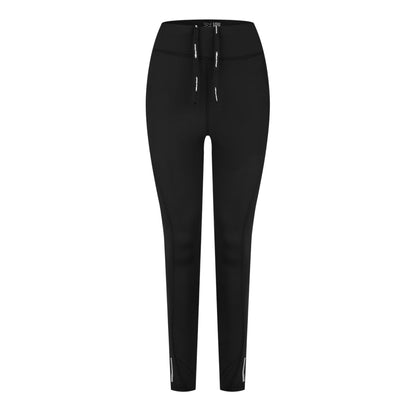 Black - Front - Karrimor Womens-Ladies Logo Running Tights