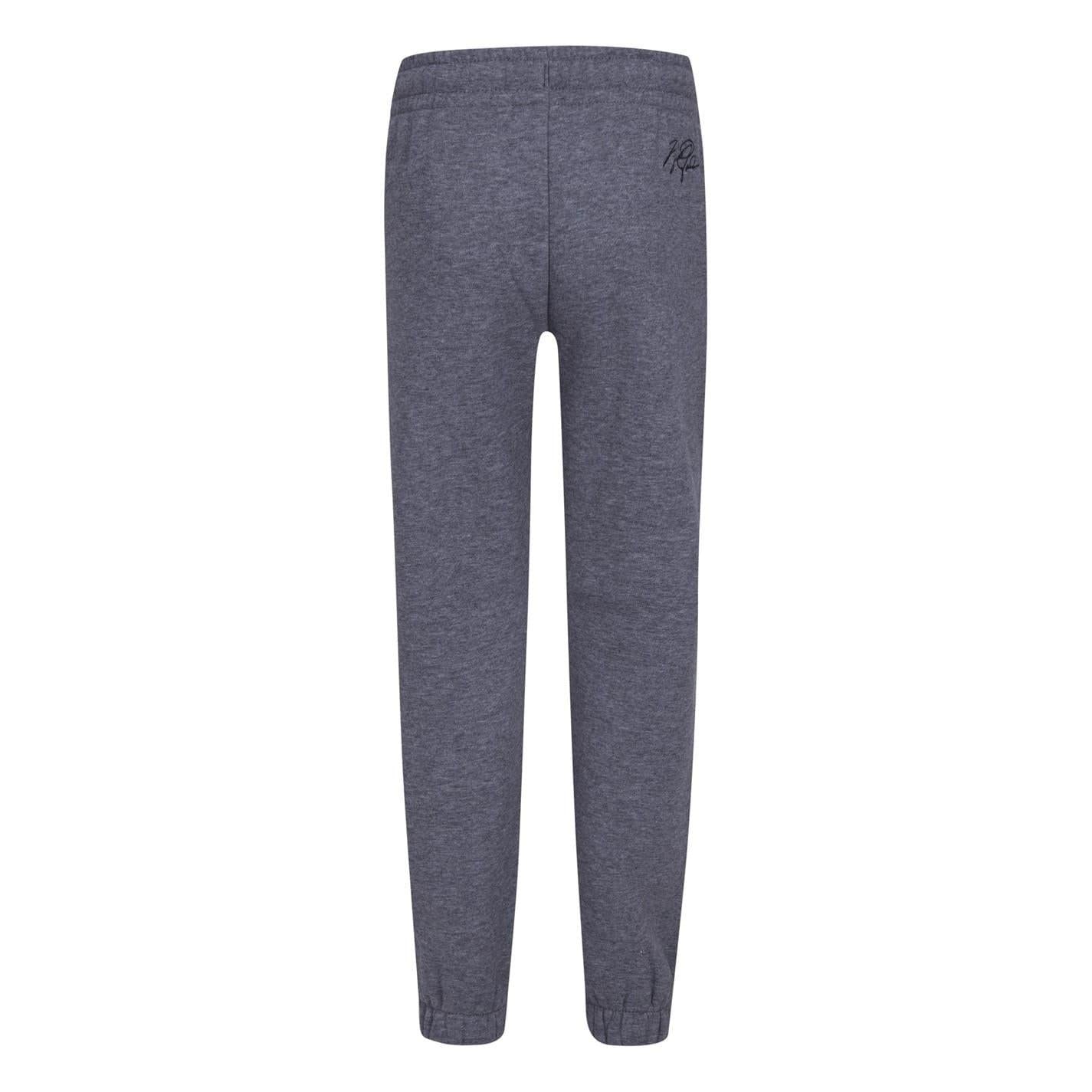 Grey Heather - Back - Nike Childrens-Kids Air Jordan Fleece Joggers