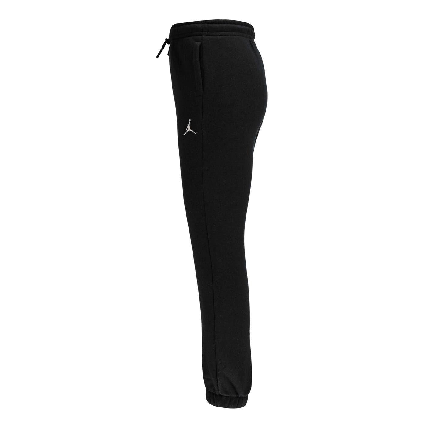 Black - Side - Nike Childrens-Kids Air Jordan Fleece Joggers