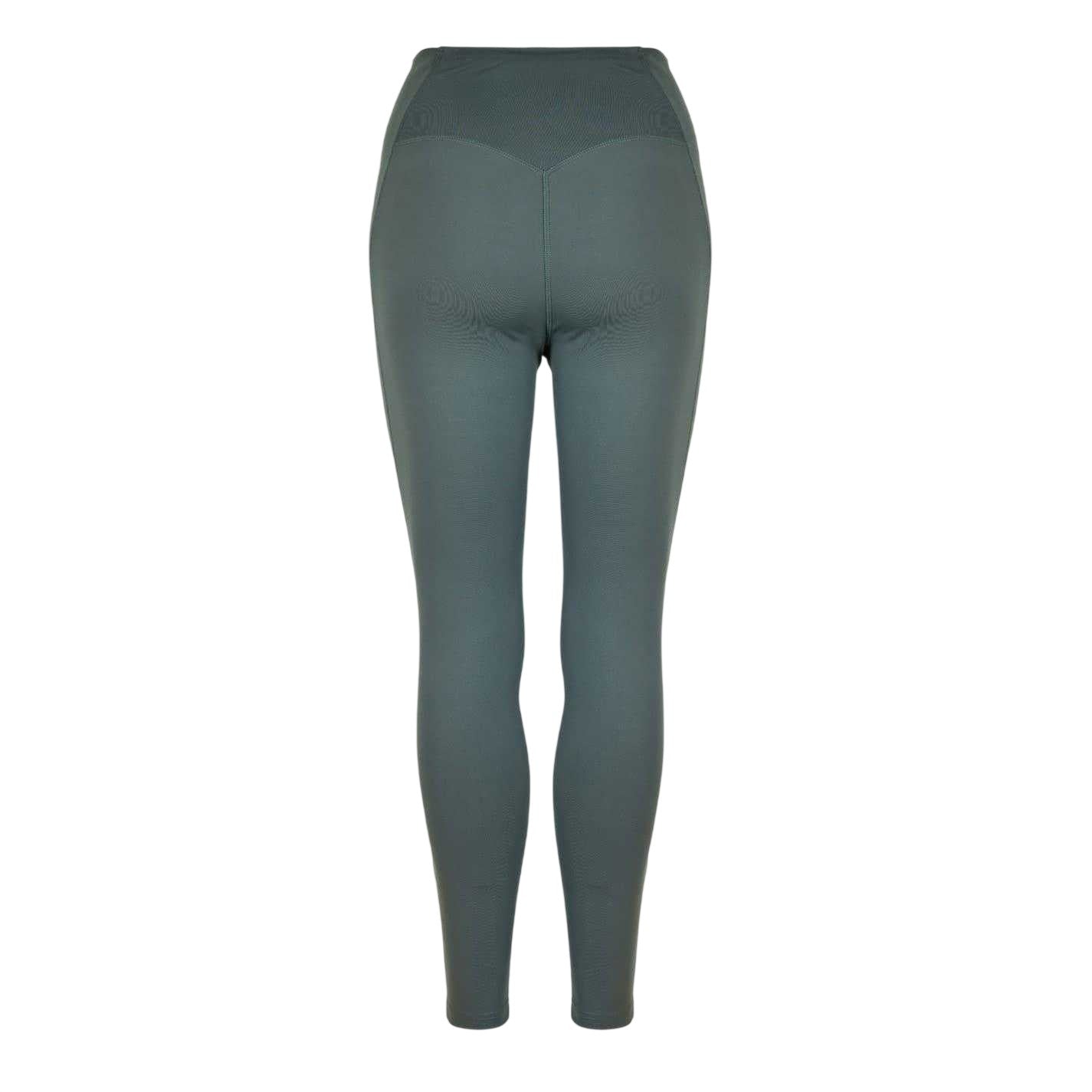 Khaki Green - Back - USA Pro Womens-Ladies Core High Rise Leggings