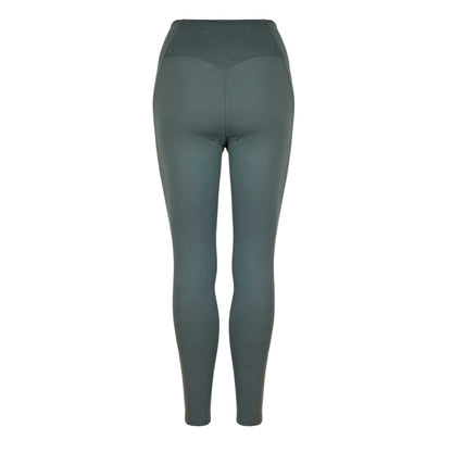 Khaki Green - Back - USA Pro Womens-Ladies Core High Rise Leggings