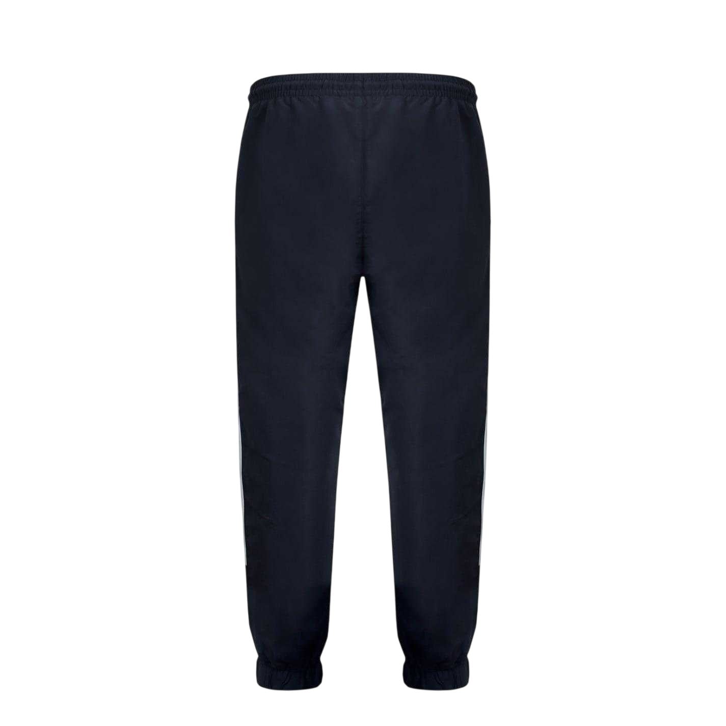 Black - Back - Lonsdale Mens Stripe Tracksuit Bottoms