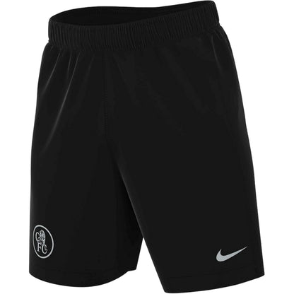 Black-Silver - Front - Nike Mens Third Chelsea FC Football Shorts