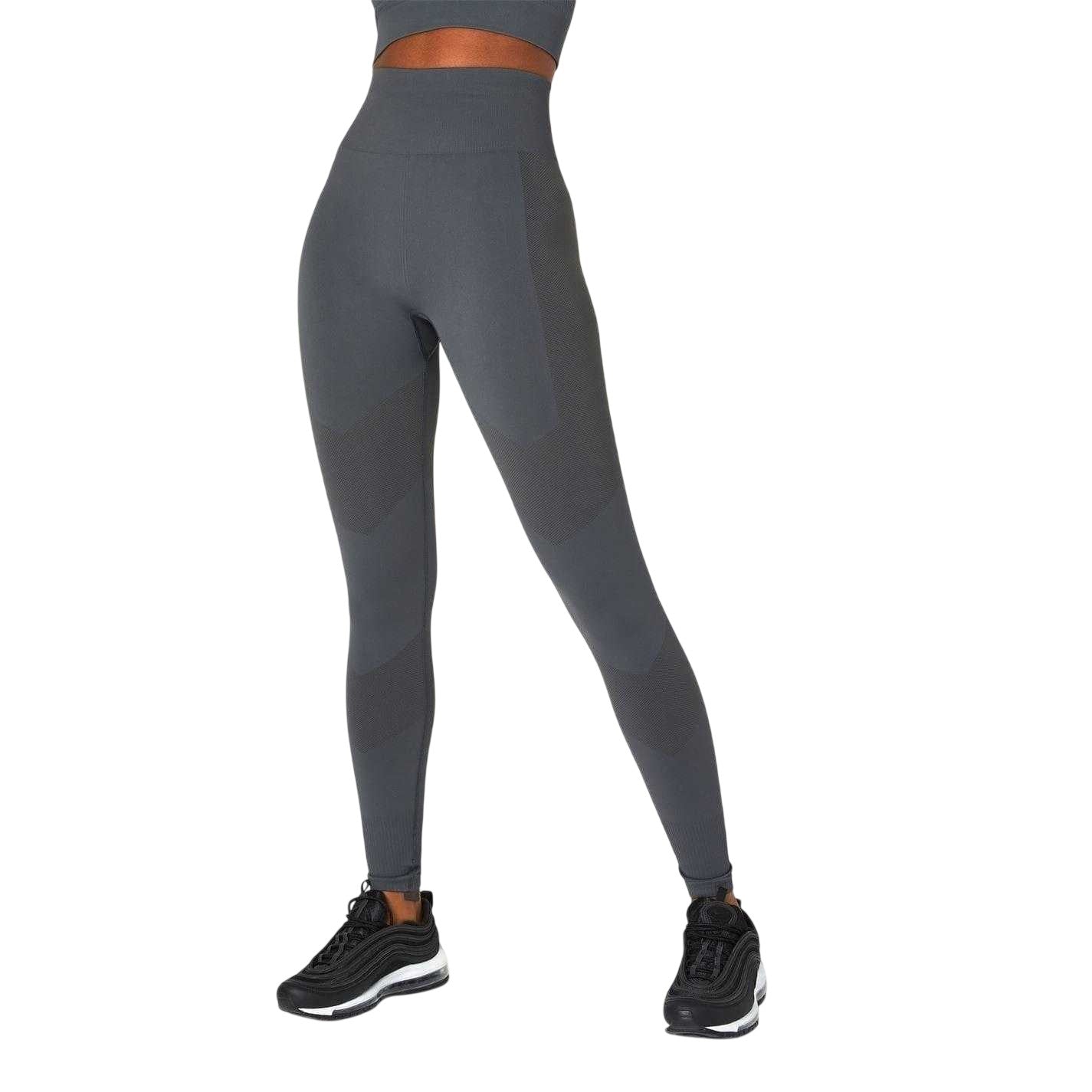 Shark Grey - Side - Everlast Womens-Ladies Racer Leggings